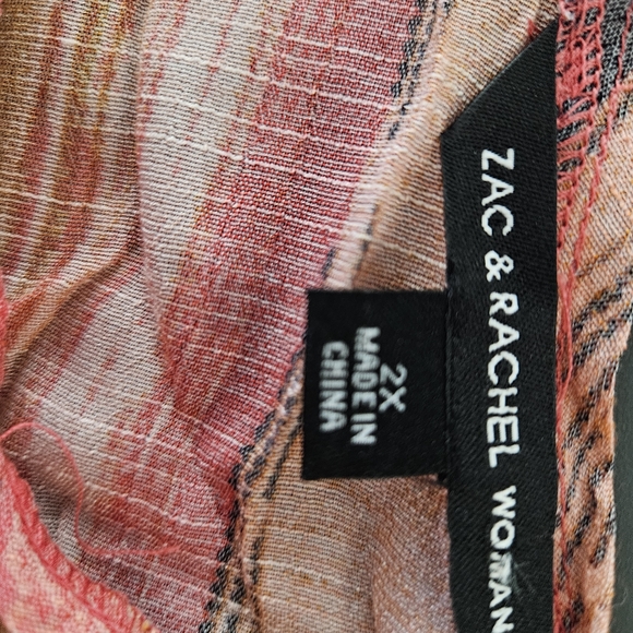 Chic Multicolor Striped Blouse with Ruffles - Picture 9 of 9